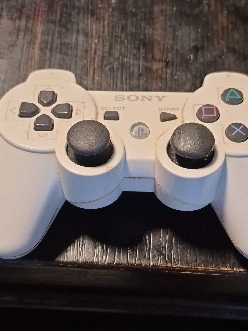 Untested Sony White PlayStation Dual Analog Controller